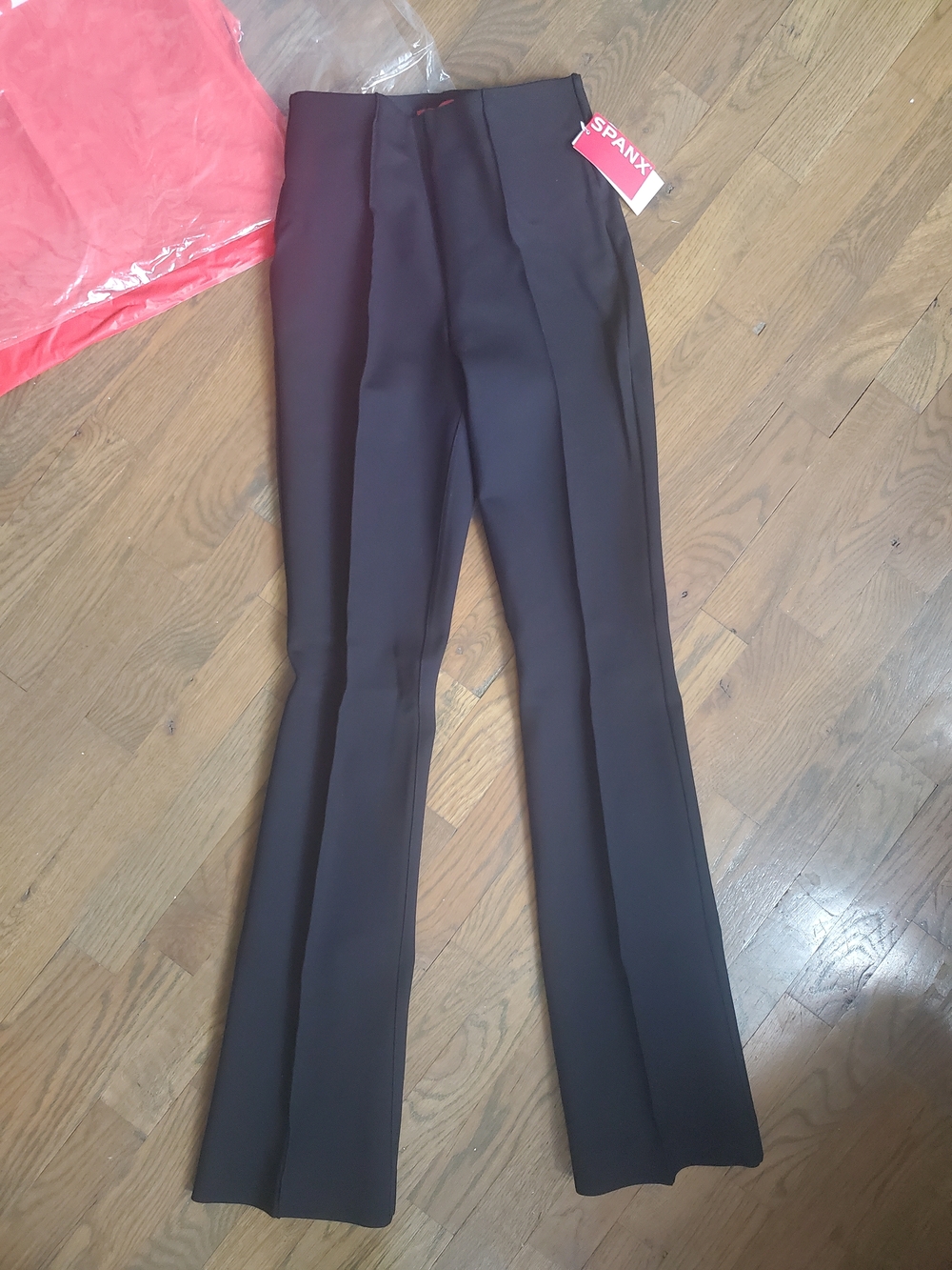 BRAND NEW WITH TAGS Women'sSpanx Classic Black High-Rise Ponte Micro Flare Pants